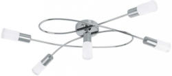 LED-Deckenleuchte Saragossa Weiß, Nickelfarben