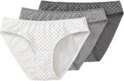 3 Damen Slips mit Pünktchen