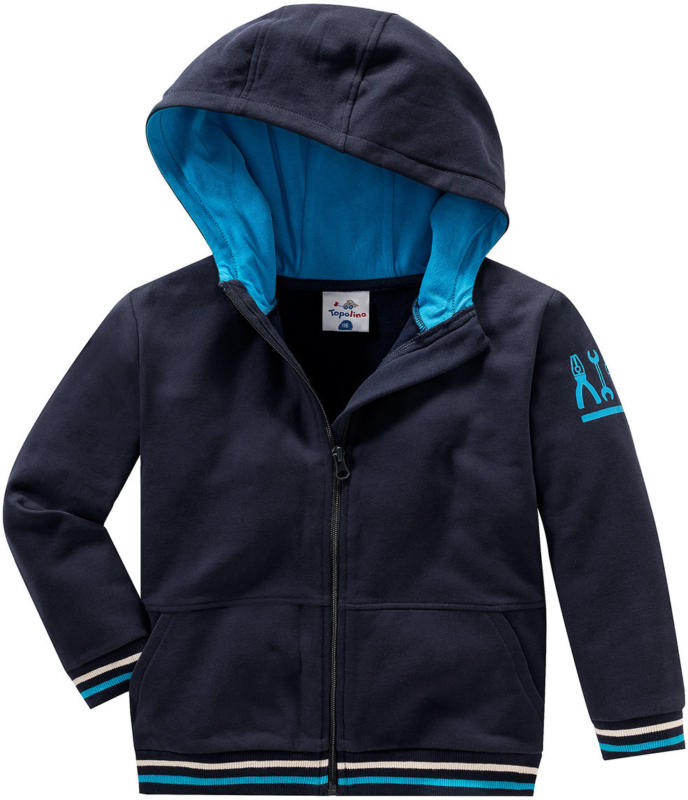 Jungen Sweatjacke mit Einschubtaschen