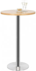 Bartisch In Holz, Metall 90/105 Cm