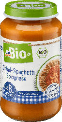 dmBio Menü Dinkel-Spaghetti Bolognese ab dem 8. Monat, Demeter