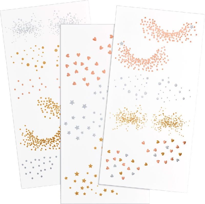 essence cosmetics Tattoos get your glittter on freckle face 02