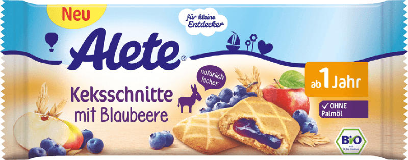 Alete Snack Kekschnitte mit Blaubeere ab 1 Jahr