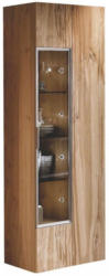 Vitrine In Furniert, Mehrschichtige Massivholzplatte (Tischlerplatte) Altholz, Eiche Eichefarben