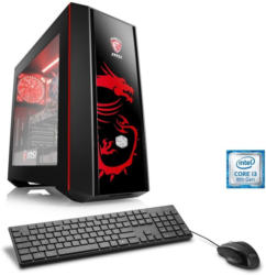 CSL Gaming PC Core i3-8100 GeForce GTX 1050 Ti 16GB RAM SSD »Speed T5762 Powered by MSI«