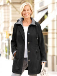 m. collection Longjacke mit teilweise kariertem Futter