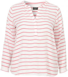 VIA APPIA DUE Luftiges Blusen-Shirt mit Ringelmuster