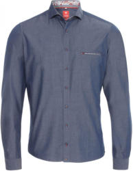 Pure Langarmhemd Denim Look »Casual Red«