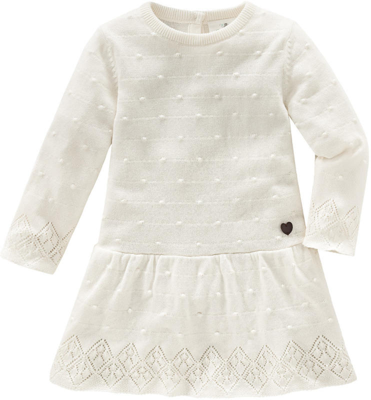 Baby Strickkleid mit Noppengarn