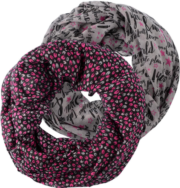 2 Damen Tücher in verschiedenen Designs