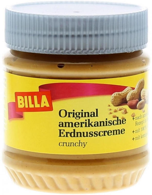 BILLA Original Amerikanische Erdnusscreme Crunchy für nur € 2,59 statt ...