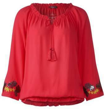 Besticktes Carmen Shirt