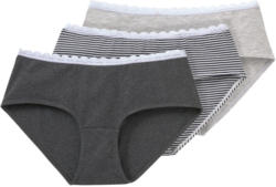 3 Damen Pantys mit Spitzenkante