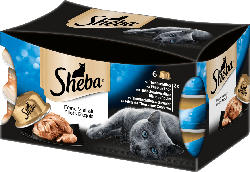 Sheba Nassfutter für Katzen, Feine Filets, Feine Vielfalt, Multipack, 6x80g