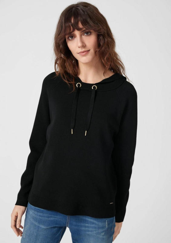 s.Oliver RED LABEL Strickpullover mit Kapuze