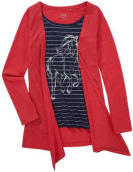 Mädchen Shirt mit fixiertem Cardigan