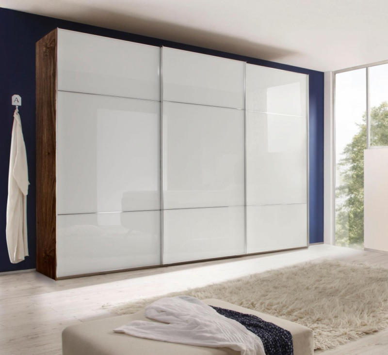 nolte® Möbel Schwebetürenschrank »Marcato 3« mit Fronten aus Weißglas