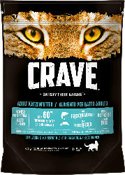 Crave Trockenfutter für Katzen, Adult, mit Lachs & Weissfisch