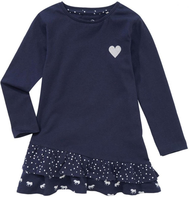 Mädchen Langarmshirt mit Volant