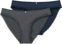 2 Damen Slips mit Herzanhänger
