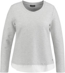 SAMOON T-Shirt Langarm Rundhals »Struktur-Shirt im Lagen-Look«