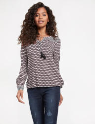 TAIFUN Bluse 1/1 Arm »Tunika mit Kordel und Quasten«