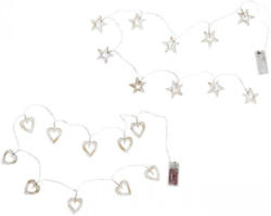 LED-Lichterkette mit Holzfiguren, ca. 150cm