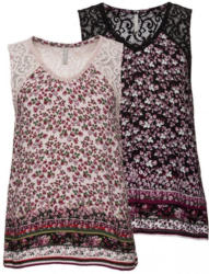 Damen-Bluse mit Spitzeneinsätzen