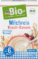 dmBio Milchreis Kirsch-Banane ab dem 6. Monat
