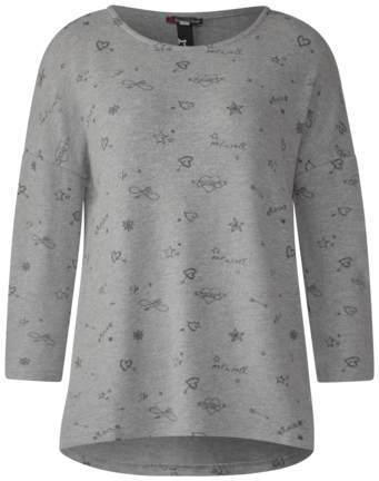 Flauschiges Print-Shirt