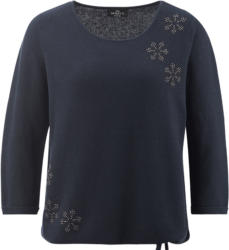 Damen Strickpullover mit Ziersteinchen