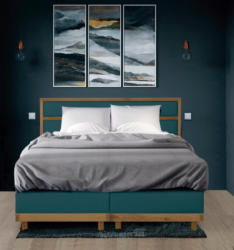 Premium collection by Home affaire Boxspringbett »Natura«, 2 Härtegrade, incl. Topper, Eiche