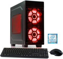 HYRICAN Gaming PC Intel i5-7400, 8GB, SSD + HDD, GeForce® GTX 1050 Ti »Striker 5647«
