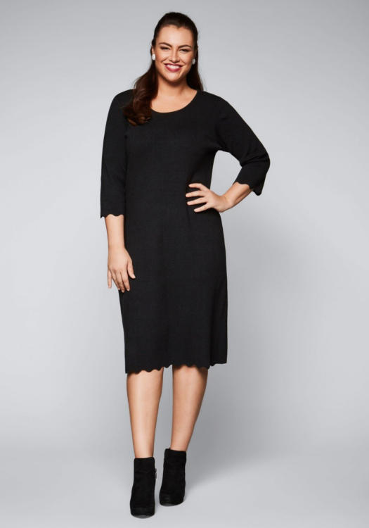 Strickkleid für mollige