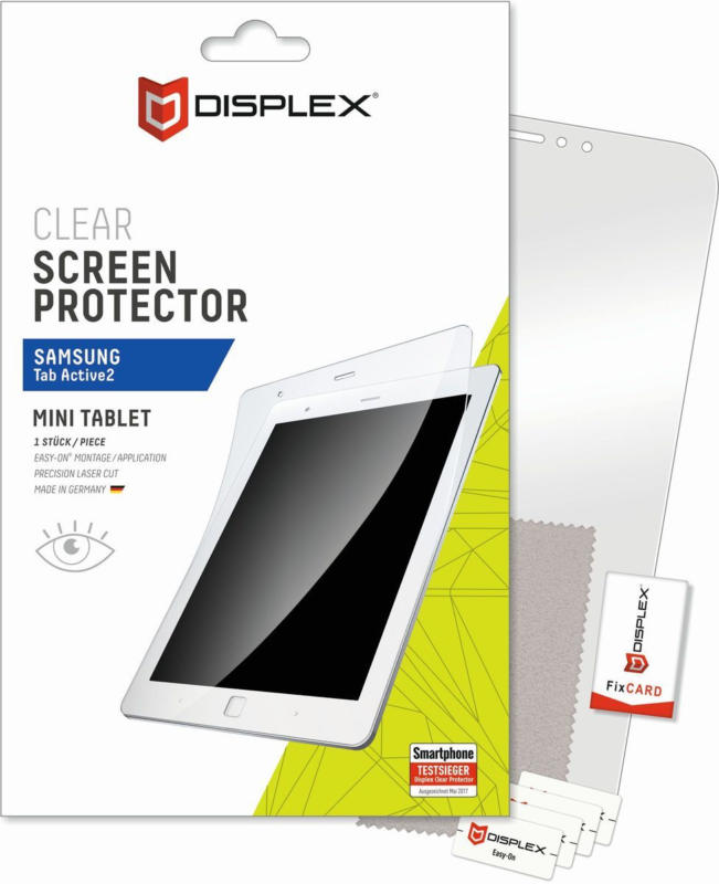 DISPLEX Displayschutzfolie Samsung Galaxy Tab Active 2 Transparent BRANDNEU