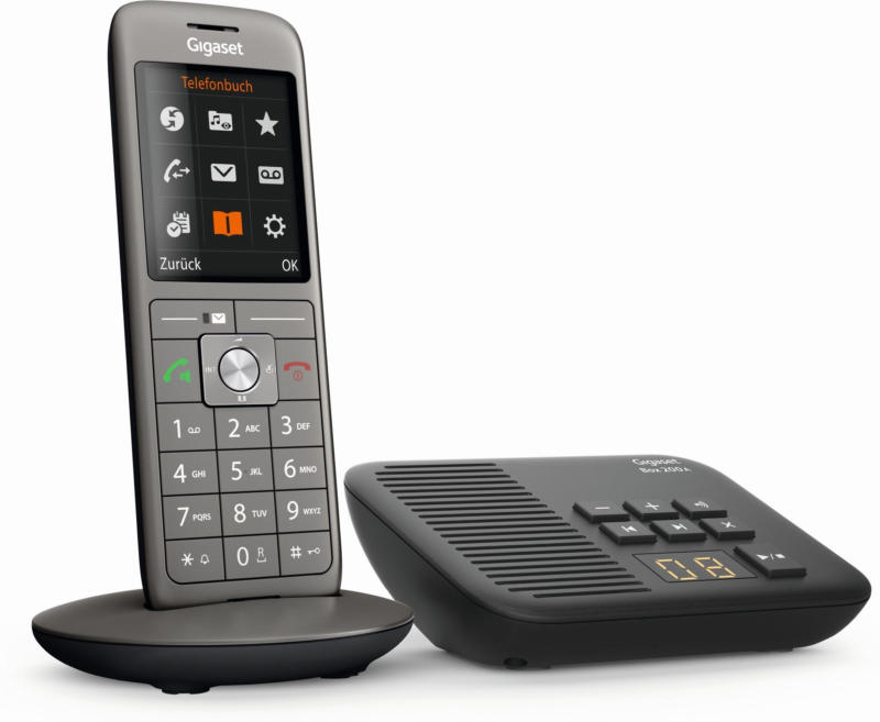 Gigaset CL660 A mit Box 200 Schnurlostelefon mit AB ECO-DECT Grau BRANDNEU