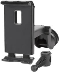 Fontastic KFZ universale Kopfstützen Tablethalterung 360° Schwarz BRANDNEU