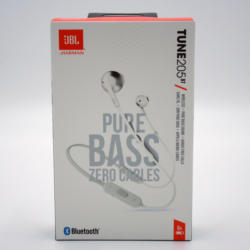 JBL Wireless Bluetooth In-Ear-Kopfhörer T205 BT Silber Pure Bass Sound BRANDNEU