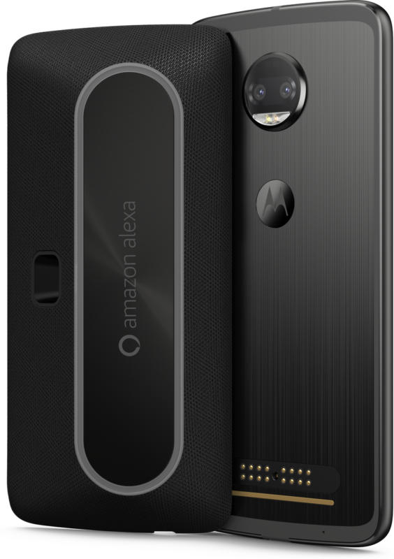 MOTOROLA MOD Alexa für Moto Z Reihe Schwarz mit Akku 1.530 mAh BRANDNEU