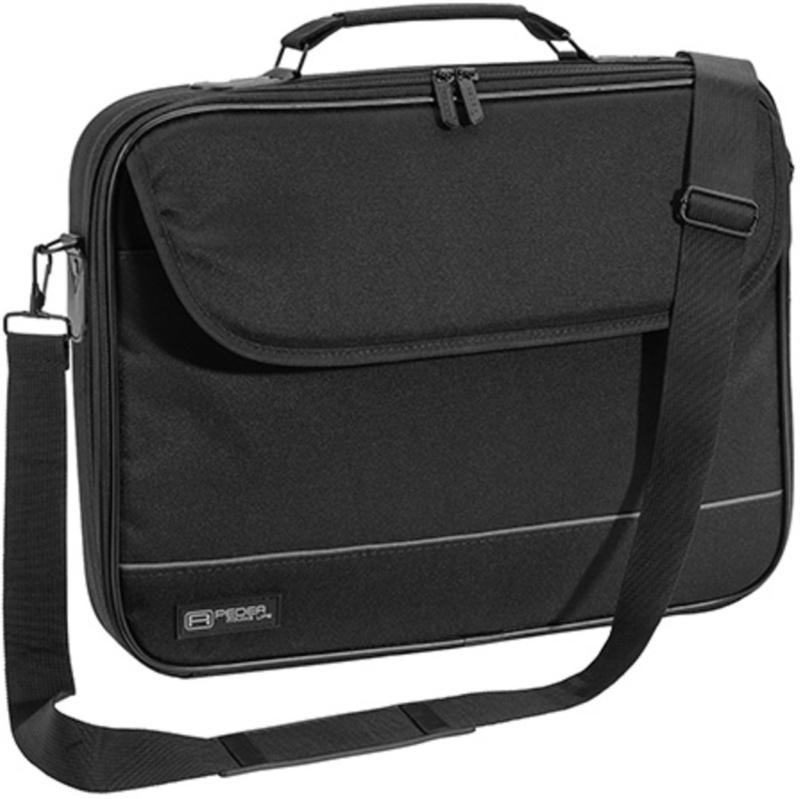 PEDEA Notebooktasche "FAIR" 17,3 Zoll (43,9 cm) Tragegriff Stoff Schwarz NEU OVP