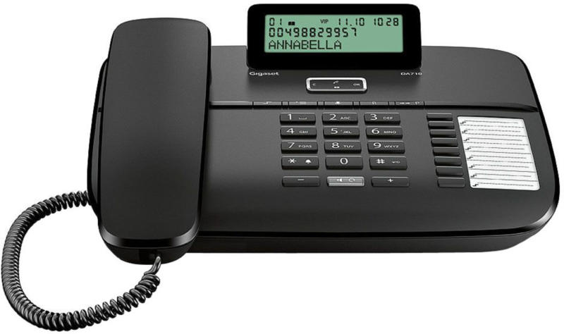 Gigaset DA710 schwarz, NEU, OVP, Headset-Anschluss, Telefonbuch für 100 Einträge