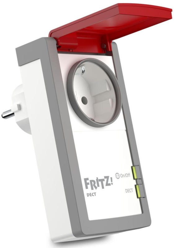 AVM FRITZ!DECT 210 intelligente Outdoor Steckdose Smart Home Weiß/Rot NEU OVP
