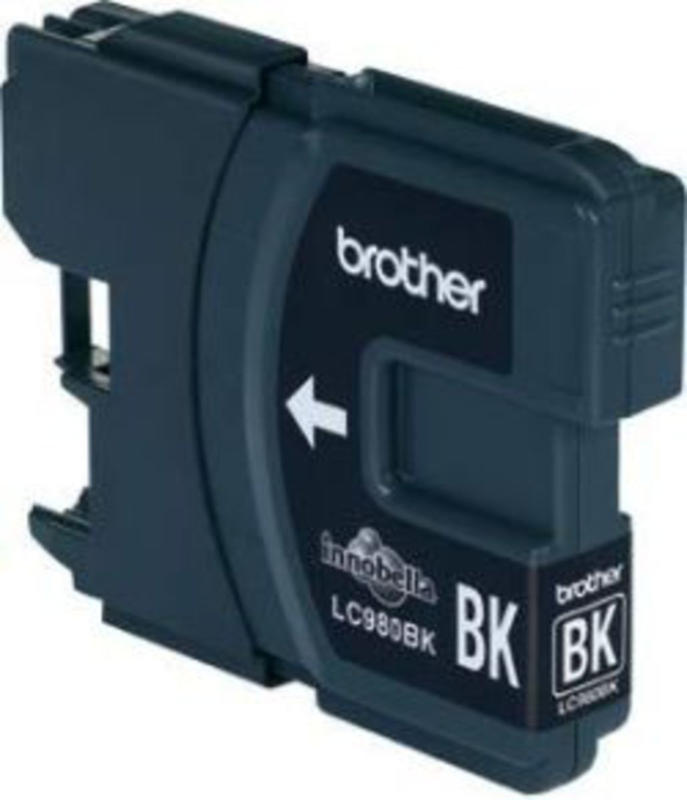 Brother Tintenpatrone LC-980BK Schwarz (Reichweite: ca. 300 Seiten) BRANDNEU