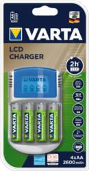 VARTA Ladegerät Power LCD (inkl. 4x AA 2500mAh) Power Check Funktion NEU OVP