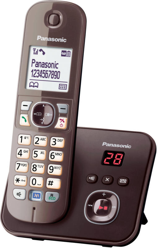 Panasonic KX-TG6821GA Mocca-Braun mit AB ECO-DECT Schnurlostelefon NEU OVP