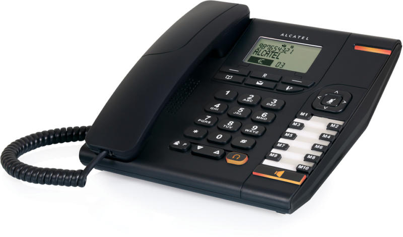 Alcatel Temporis 780 Schwarz Schnurgebundenes Telefon Wandmontagefähig NEU OVP