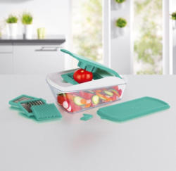 Gourmetmaxx Chop´n´Slice mit austauschbaren Einsätzen, ca. 26x11x11,5cm, 9-teilig