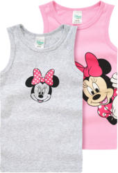 2 Minnie Maus Unterhemden mit Print