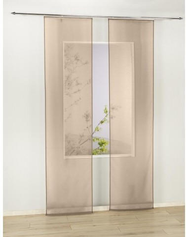 Schiebevorhang Pearl, taupe, ca. 60 x 245 cm