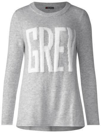Strick-Pulli mit Wording